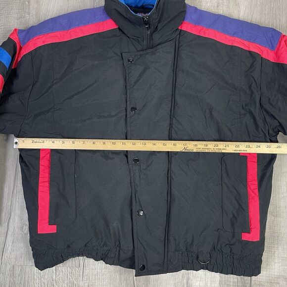 Vintage 90s Weekends Women’s Large Winter Skiing Ski Jacket Colorblock Retro - Picture 8 of 11